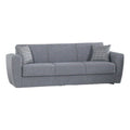 Canap¨¦ moderne gris avec coussins ¨¤ motif