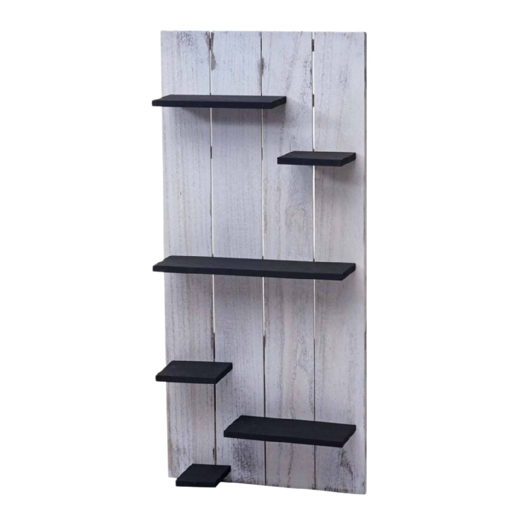 ¨¦tag¨¨re murale en bois avec cinq niveaux de rangement
