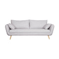 Canap¨¦ moderne gris clair avec coussins lat¨¦raux