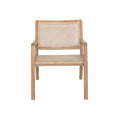Chaise en bois avec dossier en cannage