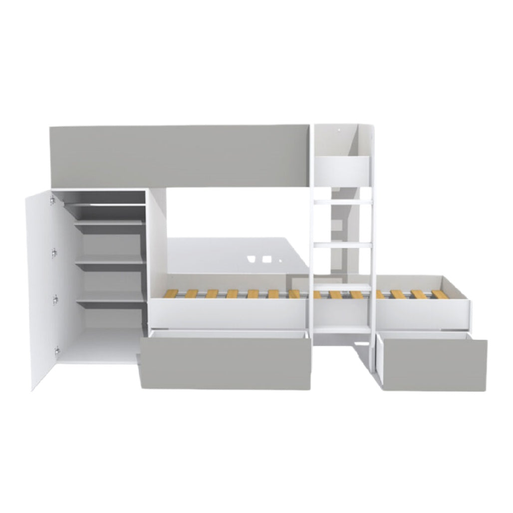 Lit mezzanine avec rangements int¨¦gr¨¦s